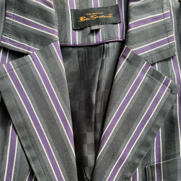 Ben Sherman blazer with purple stripes - Picture 3 of 6